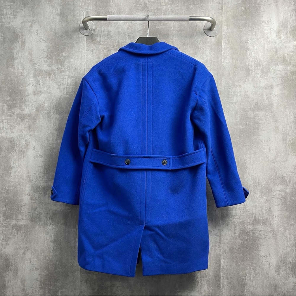 Authentic Burberry Royal Blue Wool Coat - Picture 2 of 3